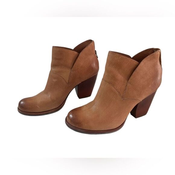 Kork-Ease Castaneda Ankle Booties Tan Brown Suede 8.5M - Picture 4 of 7